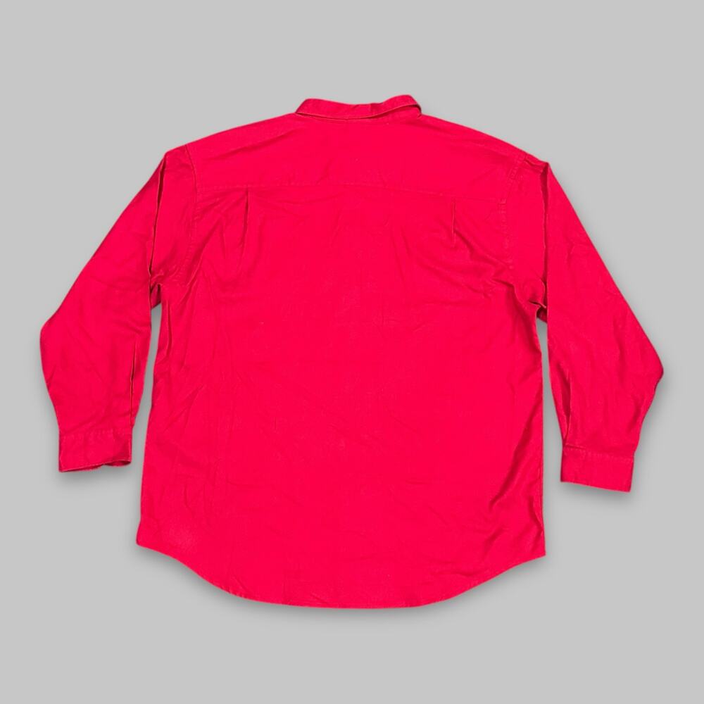 Vintage Disney Red Button-Up Shirt Mickey Minnie Donald Daisy Embroidered XL - Picture 2 of 4